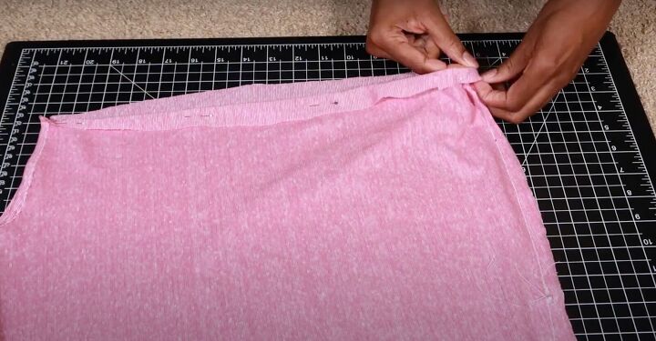 how to make a sexy valentines day dress in just 5 simple steps, Hemming the Valentine s Day dress