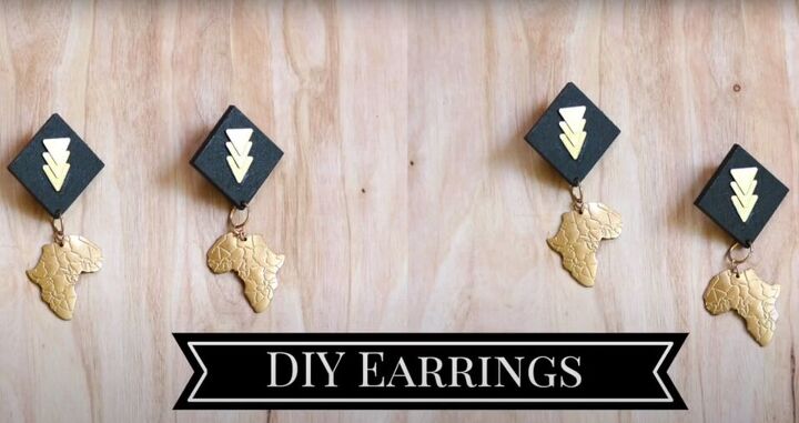 how to make africa earrings in 3 quick easy steps, DIY Africa earrings