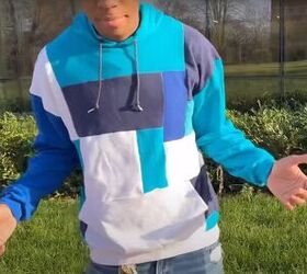 How to Easily Make Your Own Color-Block Hoodie With Patchwork Pieces
