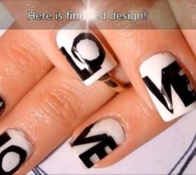 Get in the Mood for LOVE With This Black & White Valentine's Nail Art