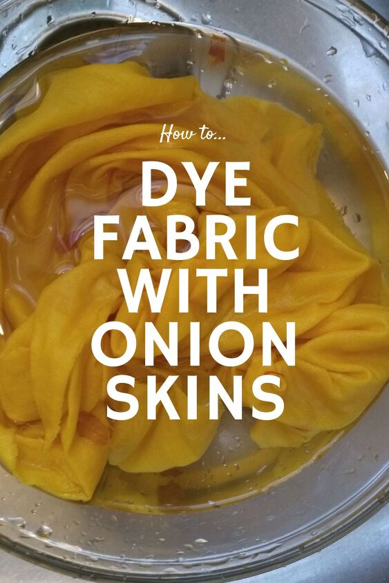 how to dye fabric with onion skins