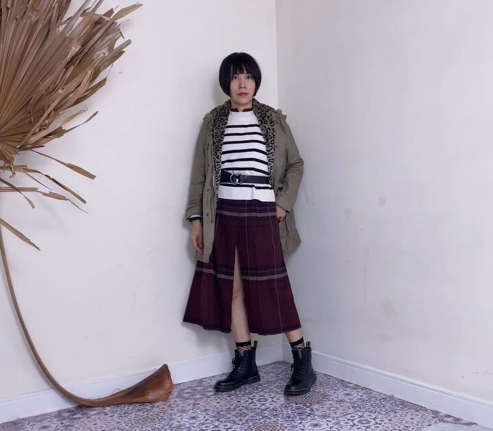 how to wear at shirt dress in winter Layer a Shirtdress for Cold Weather