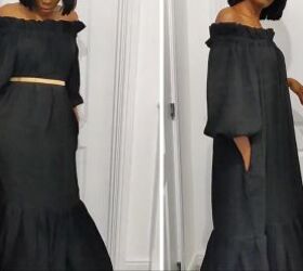 How to Make a Flattering DIY Off-the-Shoulder Maxi Dress From Scratch