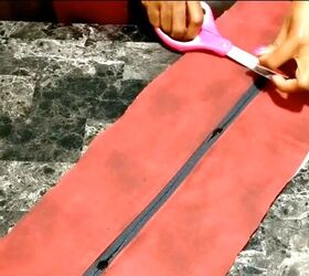how to make a cute travel bag from scratch in 6 simple steps, Pinning the zipper ready to sew