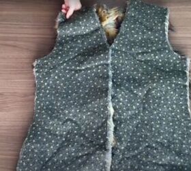 how to make a faux fur vest pattern sewing tips detailed tutorial, Easy to make faux fur vest