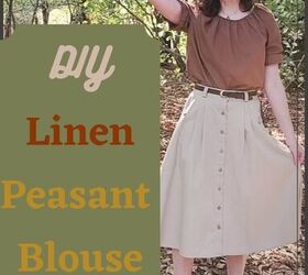 Linen Peasant Blouse