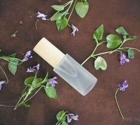 diy natural face and hair wash with violets