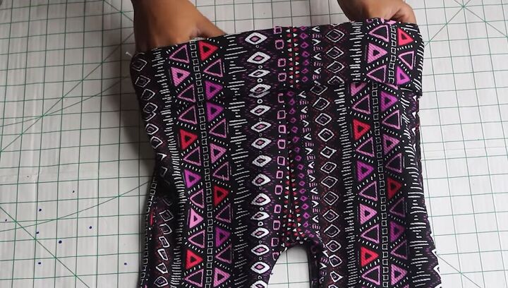 how to make trendy diy bell bottoms using leggings as a pattern, How to make bell bottoms with fabric