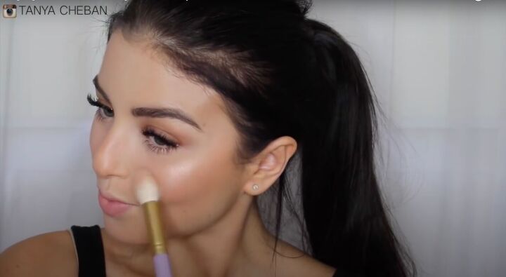 simple contouring highlighting baking routine for a natural glam, Contour and highlight guide
