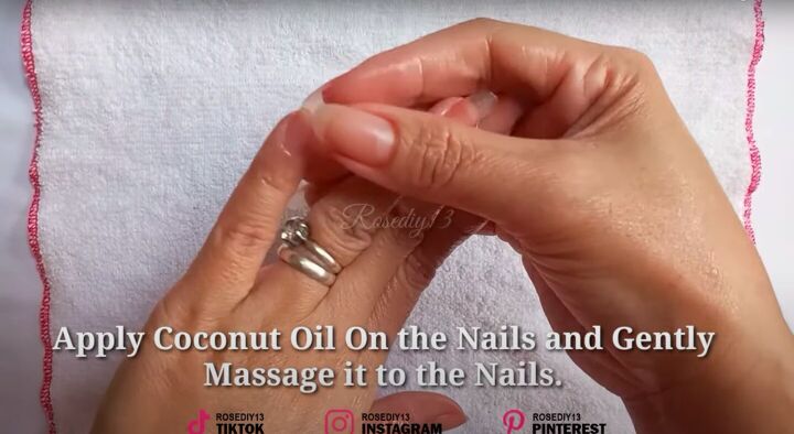 6 easy home remedies to make nails grow faster stronger, Applying coconut oil to nails