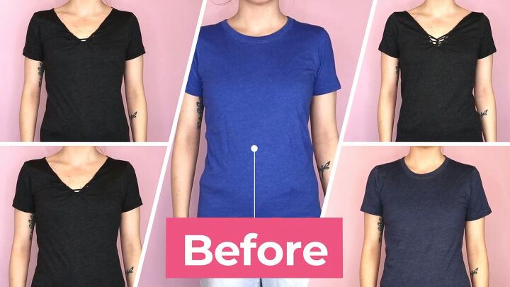 5 ways to make a diy crop top from a t shirt easy no sew tutorial, T shirt before the cropping
