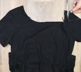 3 easy no sew ways to make diy off shoulder tops from t shirts, How to make a DIY cold shoulder top