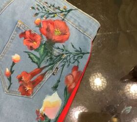how to seal acrylic paint on denim