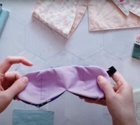 how to make a comfortable 3d diy sleep mask free sewing pattern, DIY sleep mask