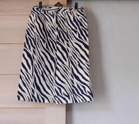 She just turned an old, unloved skirt into a high-end accessory