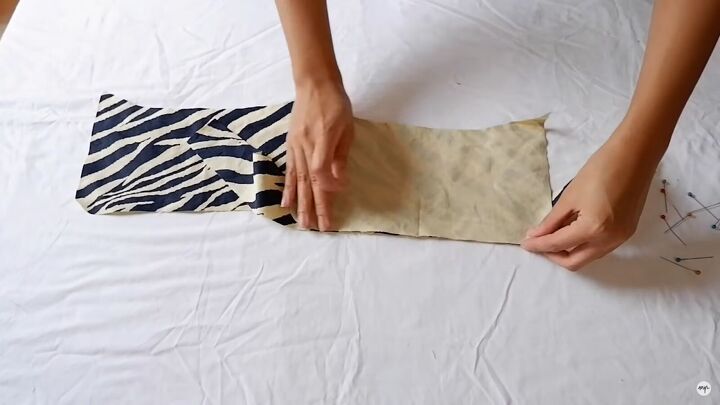 how to make a cute diy baguette bag out of an old skirt, How to make a baguette bag