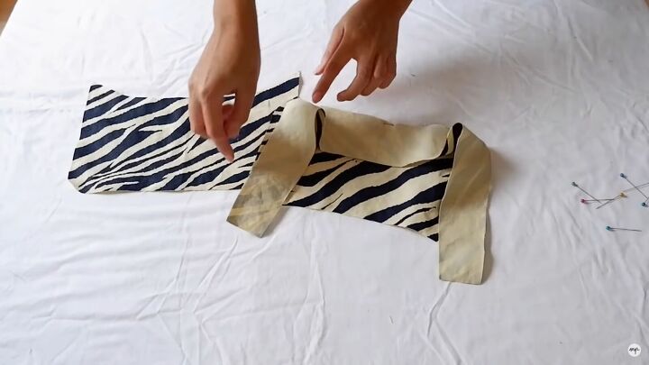 how to make a cute diy baguette bag out of an old skirt, Make your own baguette bag