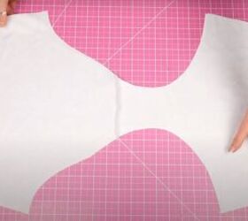 how to sew a diy high neck bikini top high waisted bikini bottoms, Prepping the waistline ready to sew