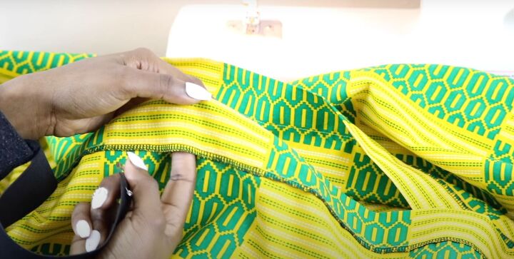 how to make a simple skirt out of 1 yard of fabric in just 30 minutes, How to sew an elastic waistband on a skirt