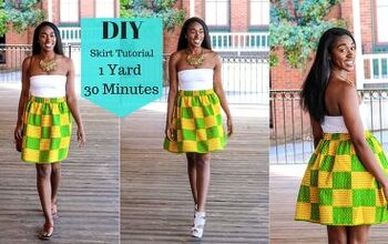 How to Make a Simple Skirt Out of 1 Yard of Fabric in Just 30 Minutes