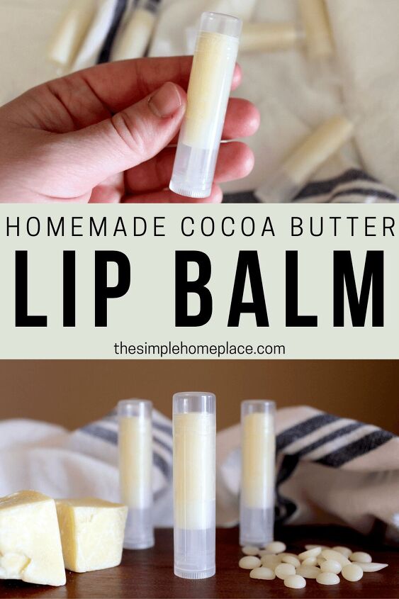 homemade cocoa butter lip balm recipe