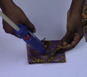how to make decorative shoe clips in 4 different ways, Hot gluing the center to secure