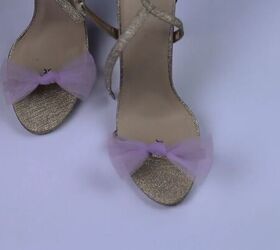 how to make decorative shoe clips in 4 different ways, DIY tulle bow shoe clips