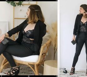 dressed up or down how to style black blazer outfit 2 different ways, What to wear with a black blazer