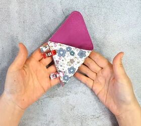 How to Make a Cute DIY Triangle Pouch For Coins, Earphones & More | Upstyle
