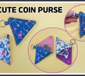 How to Make a Cute DIY Triangle Pouch For Coins, Earphones & More