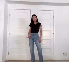 how to find the perfect jeans for your butt body type, Straight legged jeans are universally flattering