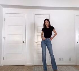 how to find the perfect jeans for your butt body type, Flared jeans can make you look taller whereas baggy jeans can make you look shorter
