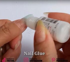 how to make diy fake nails out of a face mask baby powder, How to make fake nails at home