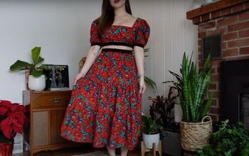 How to Make a Cute Two-Piece Set From an Old Dress & Pants