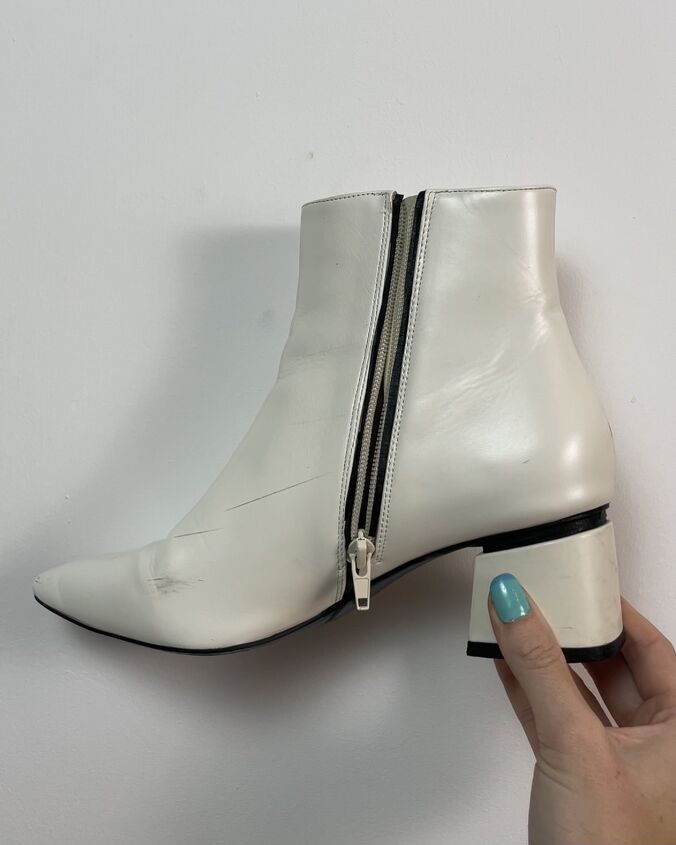 how to take boring white boots and make them fun