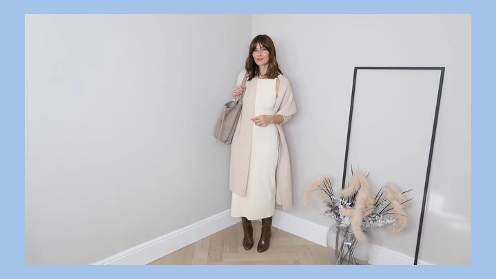 8 classy winter outfits that are chic cozy easy to style, Classy winter dress out
