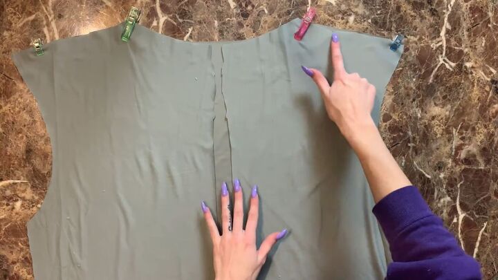 how to make a puffer jacket out of a plush walmart blanket, Making the lining the for the DIY puffer jacket