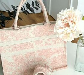 How to Sew a Tote Bag - Cute Pink Dior Book Tote Dupe