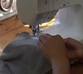 how to make a hood 2 different ways diy balaclava diy bonnet, Sewing the DIY bonnet