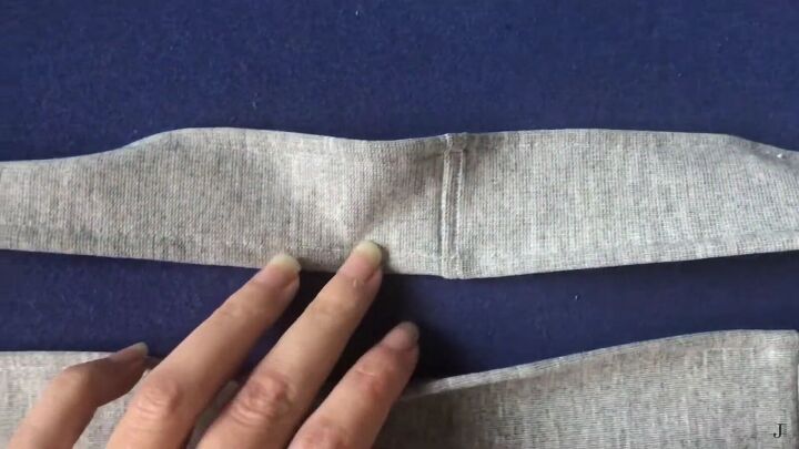 how to sew a pinafore turning an old dress into a diy pinafore, Hemming the straps