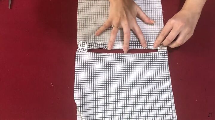 how to make a simple diy fabric clutch bag, Opening up the pocket