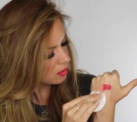 how to remove lipstick stains from lips using olive oil, Wiping off lipstick with micellar water