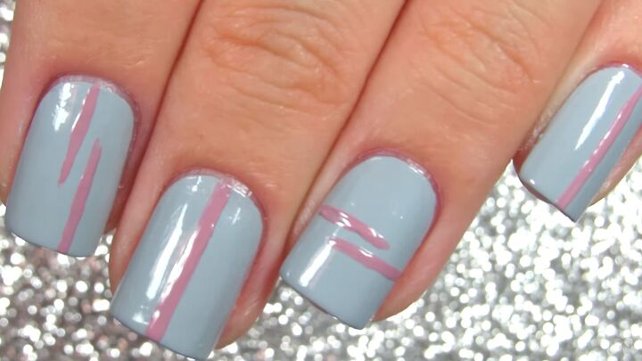 how to create quick easy short nail designs that look classy, Easy nail art for short nails