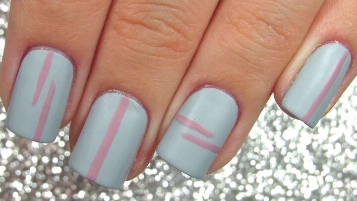 how to create quick easy short nail designs that look classy, Matte nail designs for short nails
