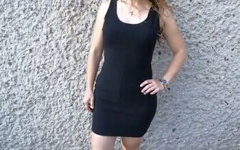 How to Make a Little Black Dress Out of Stretchy Exercise Pants