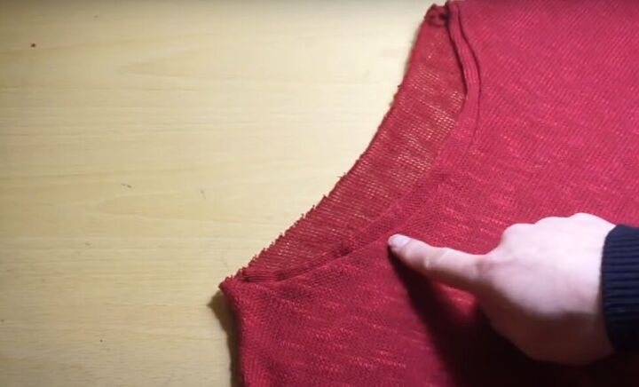 how to sew a diy oversized sweater that s cozy easy to make, Finishing the neckline for the sweater