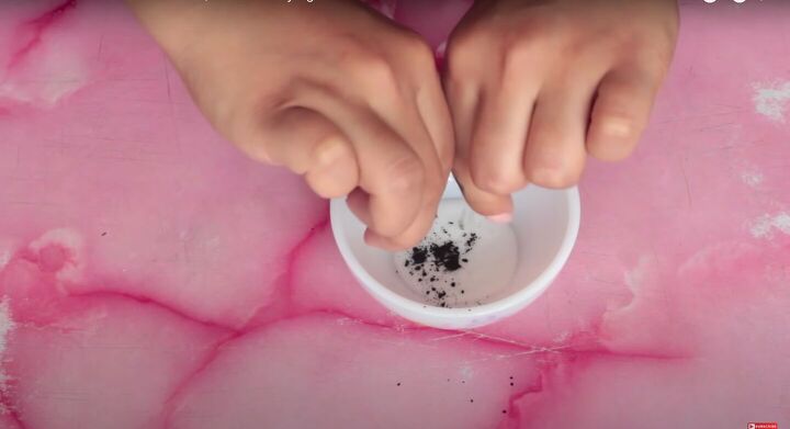 how to make a charcoal blackhead remover mask with elmer s glue, Making the activated charcoal blackhead mask
