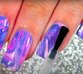 Diy Watermarble Nail Art · How To Paint A Marbled Nail · Beauty on Cut Out  + Keep