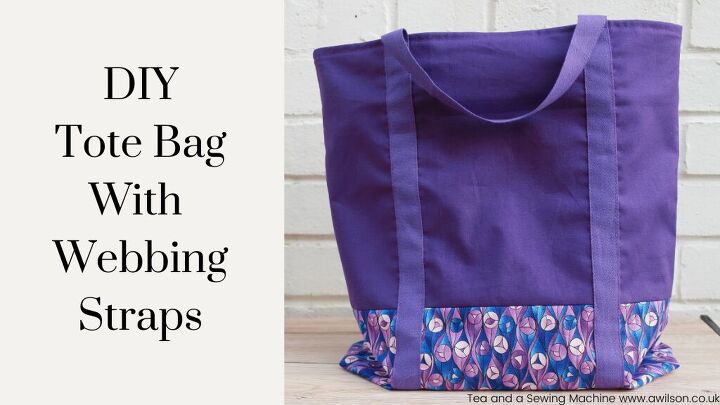 diy tote bag with webbing straps