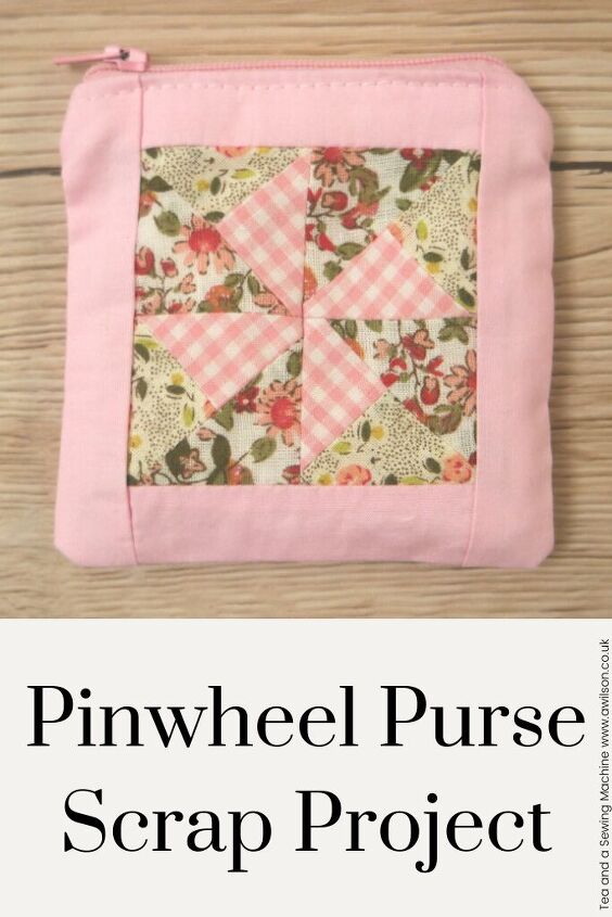 pinwheel purse scrap project